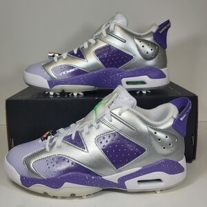Mens Size Nike Golf Air Jordan 6 Retro NRG Golf Shoes “US Open” Action Grape